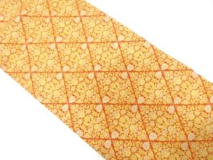 アンティーク　花更紗模様織り出し名古屋帯（着用可）